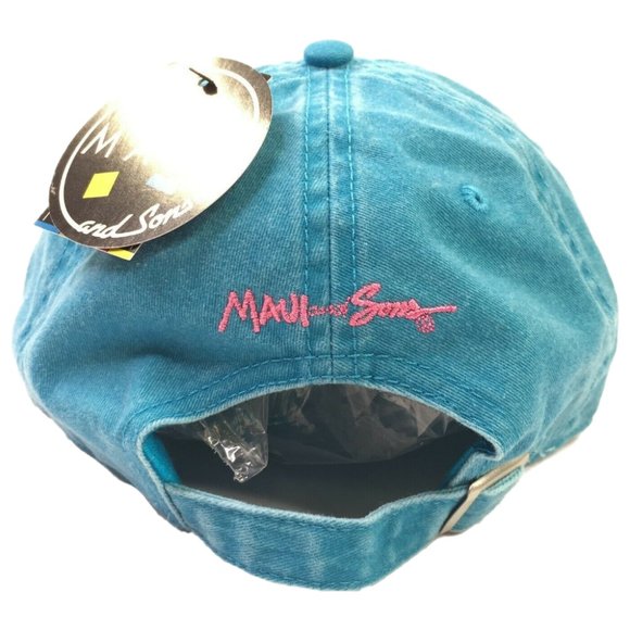 Maui and Sons Surf Snow Capri BLUE Dad Hat Cap - Picture 6 of 8